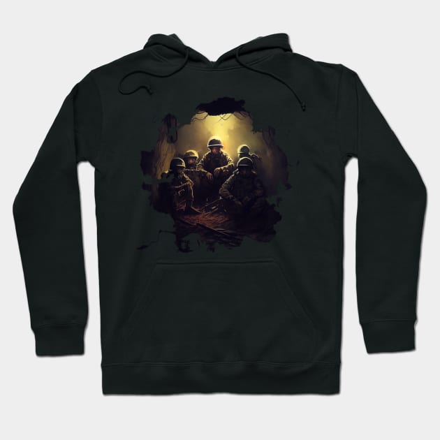 soldiers ,Bunker Hoodie by Pixy Official